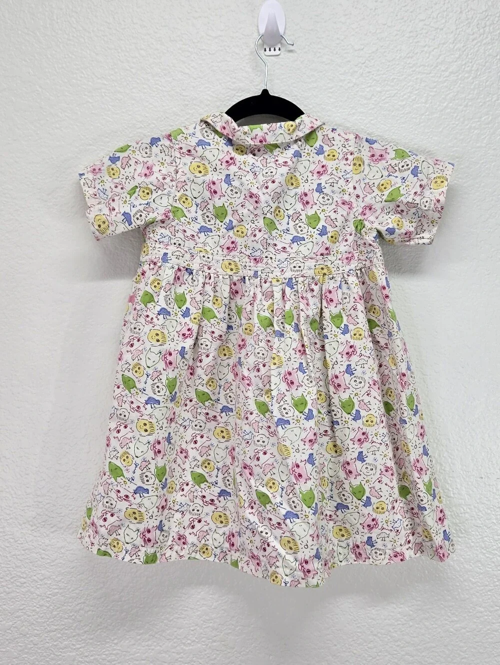 Vtg 1999 Carter's X Yoko Ono John Lennon Animal Print Toddler Girls Dress Sz 5T